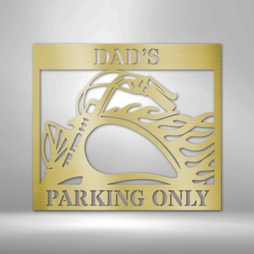 Hog Parking - Steel Sign, Metal Signs, Metal Decorative Sign, Metal Monogram, Outdoor Signs Personalized, Metal Parking Sign