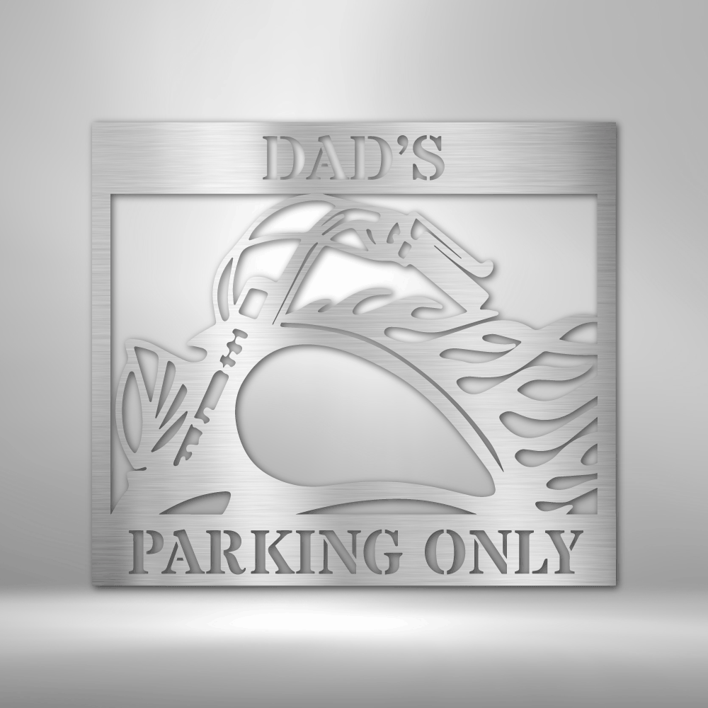 Hog Parking - Steel Sign, Metal Signs, Metal Decorative Sign, Metal Monogram, Outdoor Signs Personalized, Metal Parking Sign