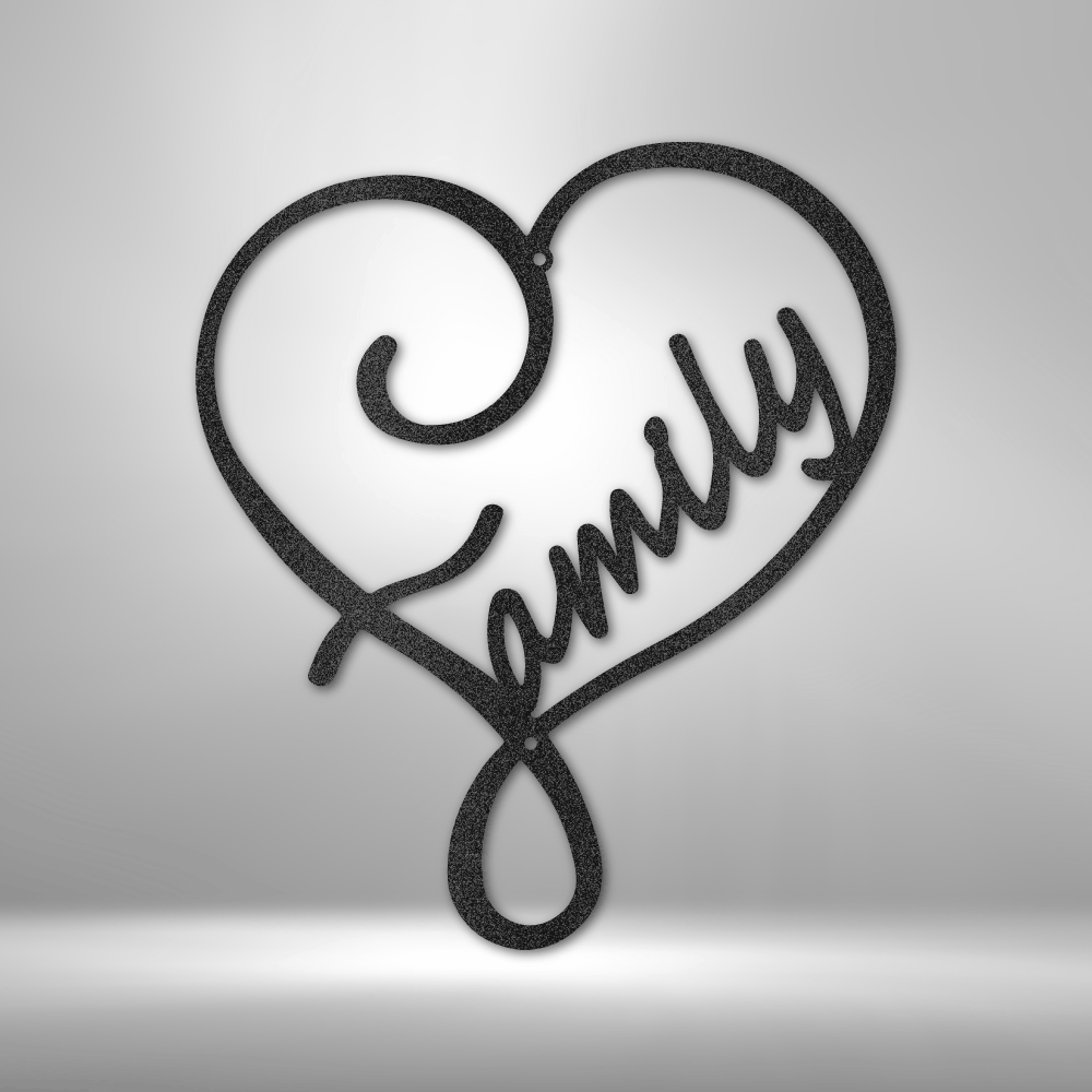 Family Love - Steel Sign, Personalized Metal Wall Decor, House Decor, Wall Art,  Metal Signs, Metal Decorative Sign, Indoor Sign