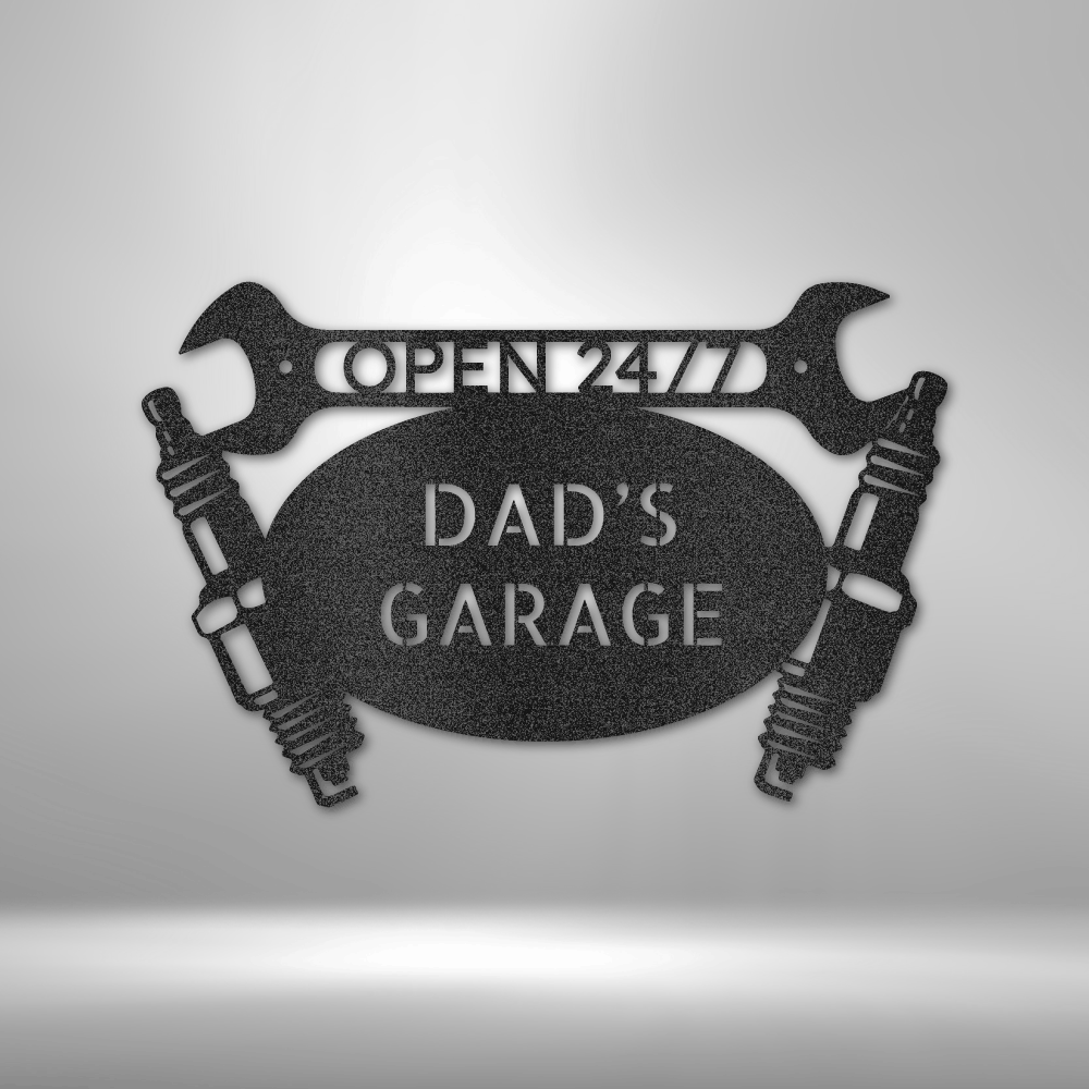Car Garage Monogram - Steel Sign, Steel Signs, Personalized Metal Wall Decor, House Decor, Steel Signs, Personalized Metal Wall Decor