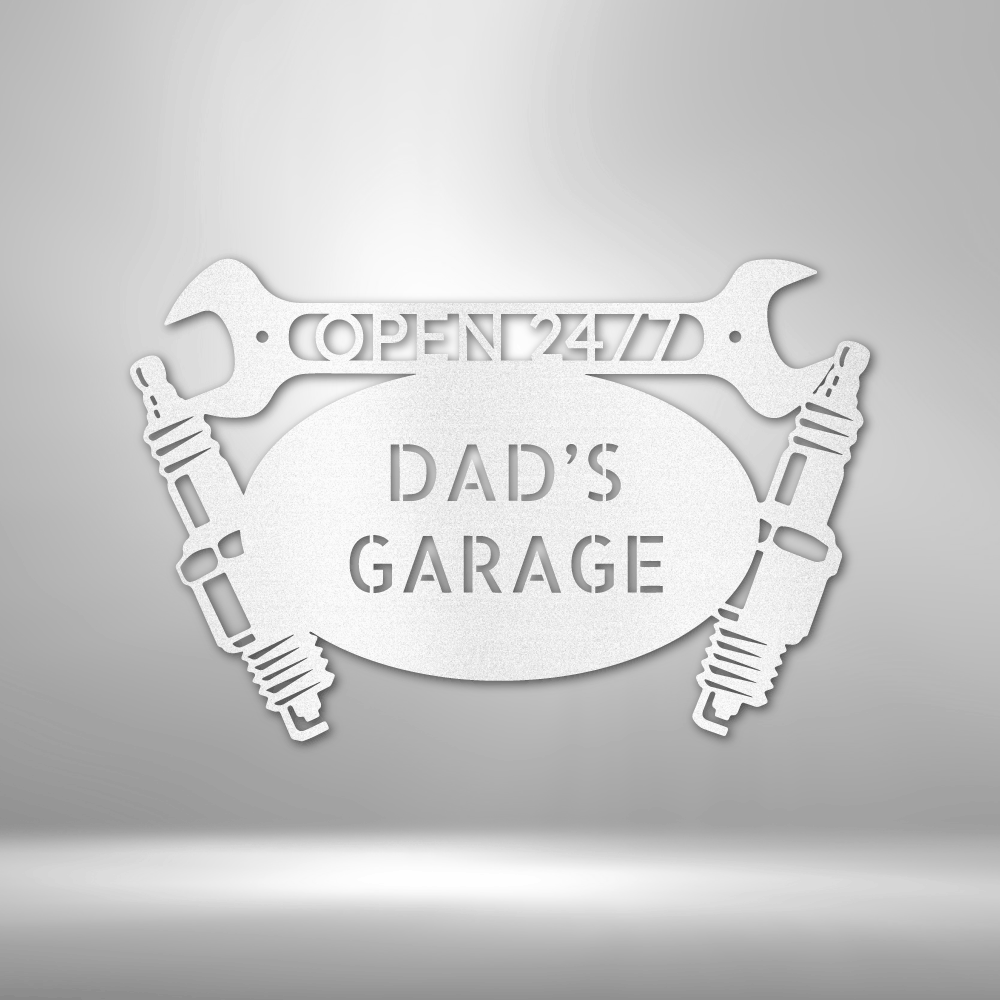 Car Garage Monogram - Steel Sign, Steel Signs, Personalized Metal Wall Decor, House Decor, Steel Signs, Personalized Metal Wall Decor