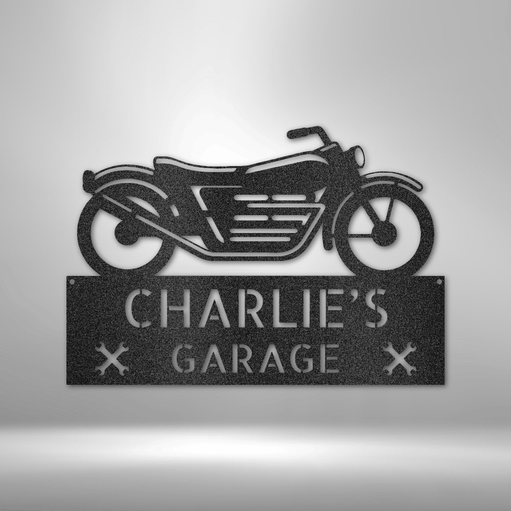 Motorcycle Adventure Monogram - Steel Sign, House Decor, Wall Art, Metal Signs, Metal Decorative Sign, Indoor Sign, Dining Room Wall Decor