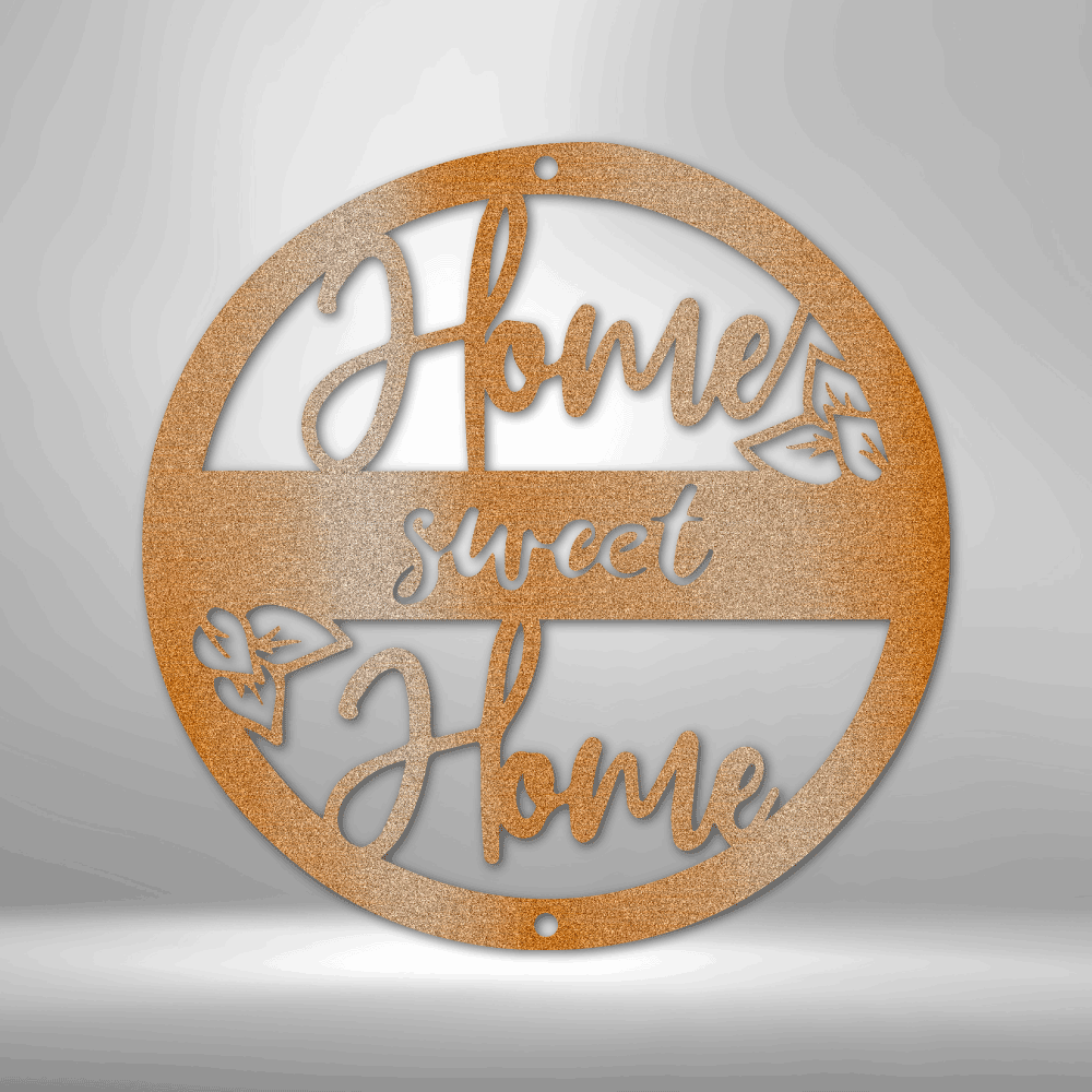 Home Sweet Home - Steel Sign, Personalized Metal Wall Decor, Outdoor Signs, Indoor Sign, Metal Decorative Sign