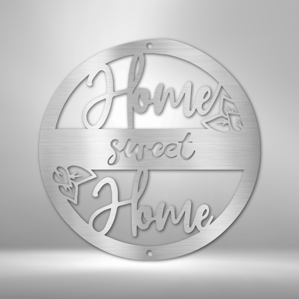 Home Sweet Home - Steel Sign, Personalized Metal Wall Decor, Outdoor Signs, Indoor Sign, Metal Decorative Sign