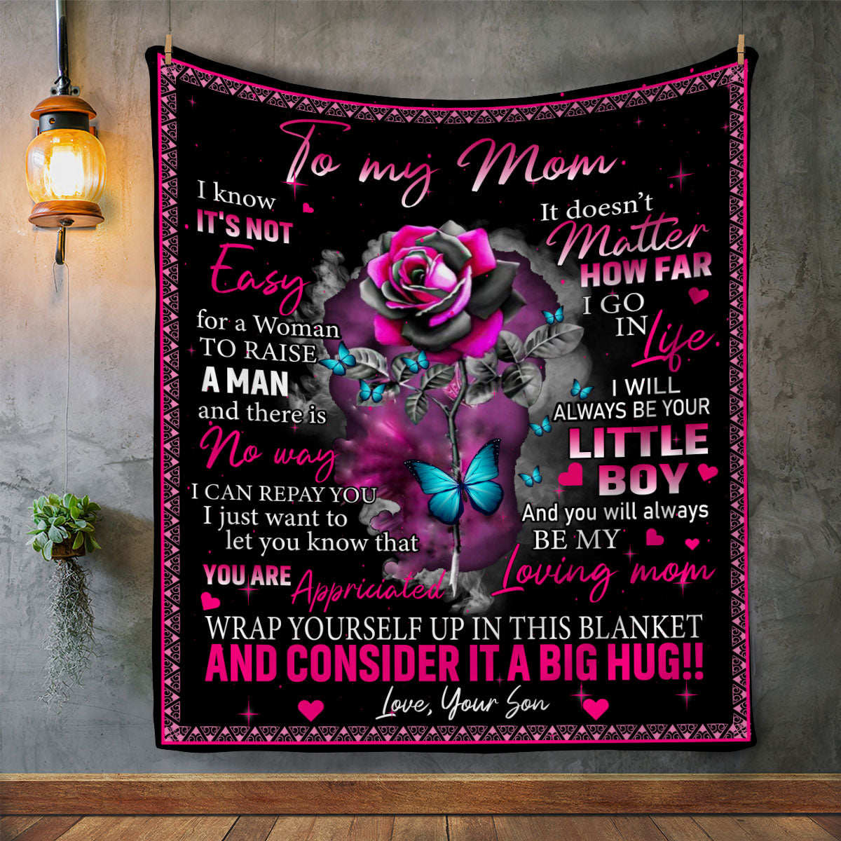 Mom - You Are Appreciated - Blanket From Son