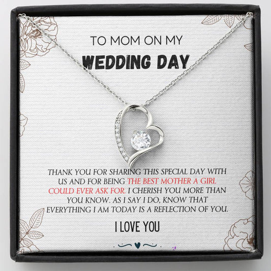 Mother Of Bride Gift - Forever Love Necklace, Gift From Bride, Mother Of Bride, Mother Gift, Gift From Groom, Mother Necklace, Mother-In-Law Gift, Mom Of Bride, Stepmom Gift