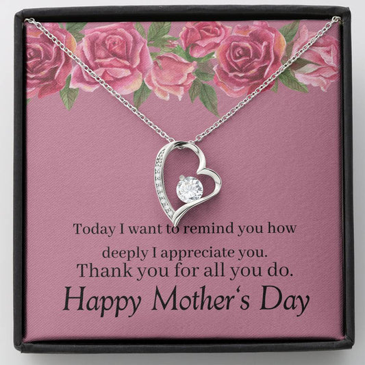 Forever Love Necklace - Mom Gift, Gift From Daughter, Mother's Day Gift, Gift For Her, Gift Ideas, Stepmom, Personalized Gifts, Gift From Son, Gift For Grandma, Gift For Aunt