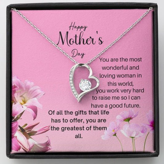 Loving Woman Forever Love Necklace, Mother's Day Gift, Gift for Mother's Day, Mothers Day Card, Mom Gift, Mother Daughter Gift, Necklace for Mom, Bonus Mom, Mother In Law
