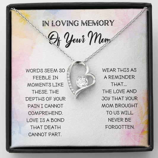 Loss Of Mother Gift - Forever Love Necklace, Mother Remembrance, Mourning, Gift For Daughter, Bereavement Keepsake, Grieving, Passing, Sympathy Gift