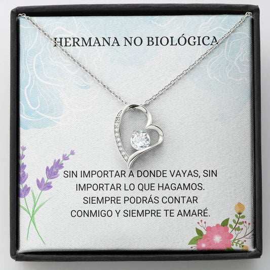 Hermana No Biológica - Collar Para Mi Hermana - Mejor Collar Para Mi Hermana - Collar Para Mi Hermana No Biológica - Collar Para Hermana