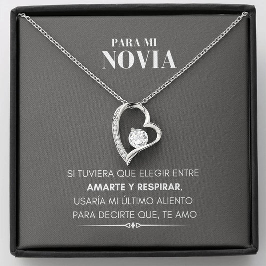 Para Mi Novia - Cuello de amor por siempre, Regalo para la novia Navidad