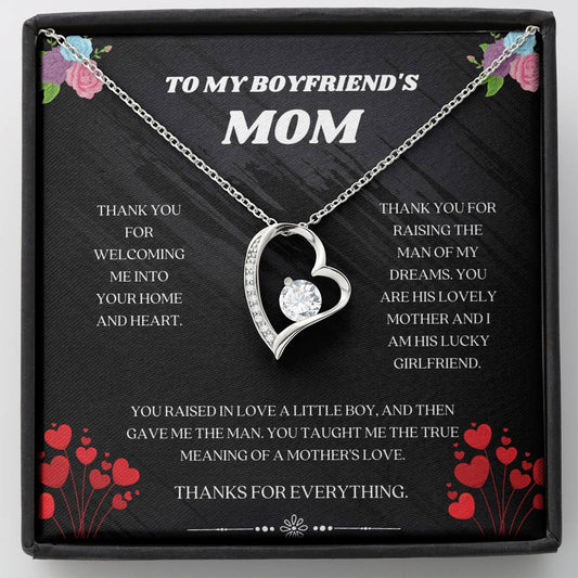 Mother's Love Forever Love Necklace,  Gifts For Mom, Boyfriend's Mom Gift, Boyfriend Mom Birthday, Jewelry For Mom, Mom Of Boyfriend, Mothers Day Gift, Mom-In-Law, Mom Gift