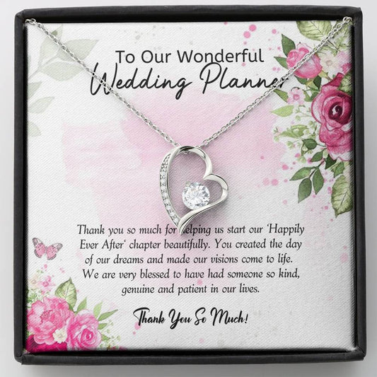 Wedding Planner Gift - Forever Love Necklace, Wedding Planning, Wedding Gift, Wedding Card, Bridal Planner, Wedding Organizer, Thank You Gift, Bride Planner, Event Planner