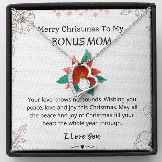 Bonus Mom Christmas Gift - Forever Love Necklace, Gift For Mom, Mom Christmas Gift, Gift From Daughter, Mom Gift, Necklace For Mom, Christmas Gifts