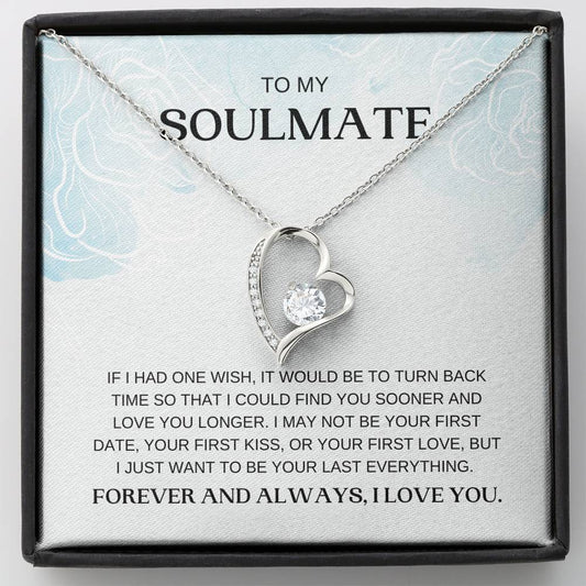 Soulmate - One Wish - Forever Love Necklace, Soulmate Gift, Mother's Day Gift, Birthday Gift, Soulmate Jewelry, Wife Gift,  Anniversary Gift, Engagement Gift, Girlfriend Gift