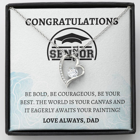 Graduation Gift, Graduation Card, Gift for her, Graduation 2021, Congratulations Grad, Senior Graduation, Graduation Forever Love Necklace