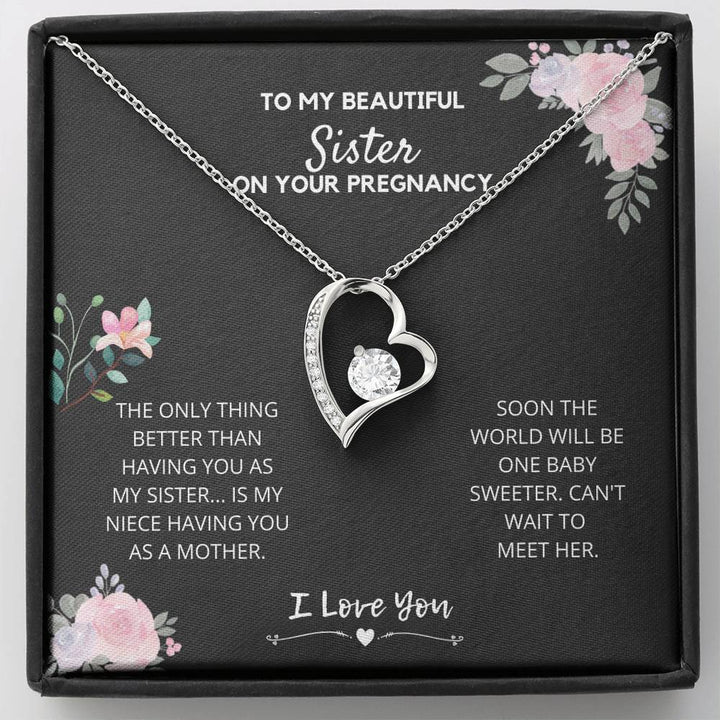 Gift For Pregnant Sister - Forever Love Necklace, Baby Shower Gift, Co –  nuprintz
