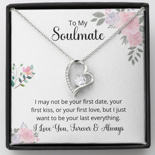 Soulmate - Last Everything - Forever Love Necklace, Soulmate Gift Card, Mother's Day Gift, Birthday Gift, Soulmate Jewelry, Wife Gift,  Anniversary Gift, Engagement Gift