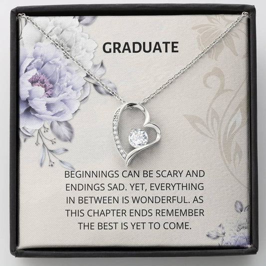 Graduate- All You Need - Forever Love Necklace - College Graduate, New Grad Jewelry, Graduation, Gift, Card, Gift For Her, 2021, Congratulations Grad, Senior