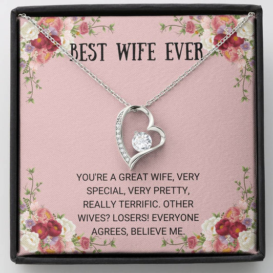 Wife - Very Special Forever Love Necklace,  Gift For Wife, Necklace For Wife, Wife Birthday Gift, Husband To Wife Gift, Anniversary Gift For Wife, Mother's Day Gift For Wife