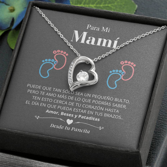 Para Mi Mamí - Collar Amor Para Siempre, Regalo de Navidad Embarazo de la nueva mamá