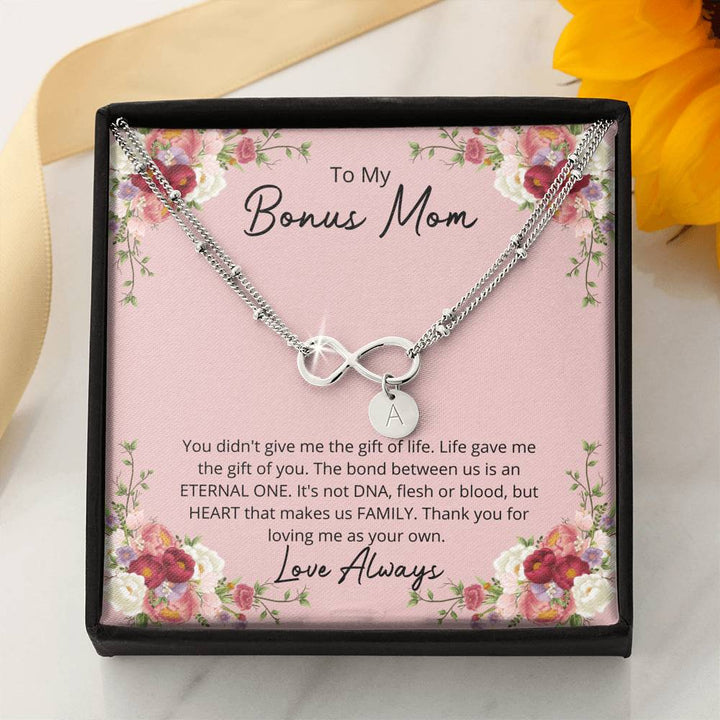 Bonus Mom Infinity Name Bracelet