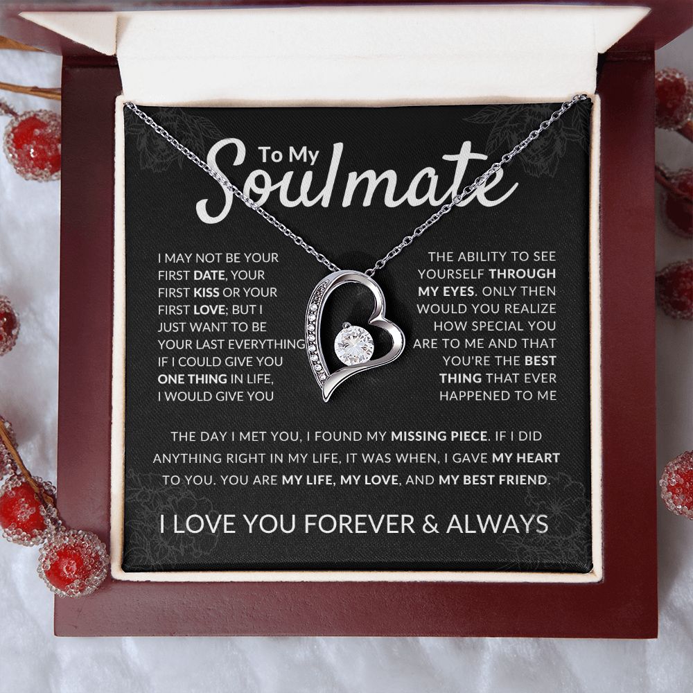 To My Soulmate - My Best Friend - Forever Love Necklace
