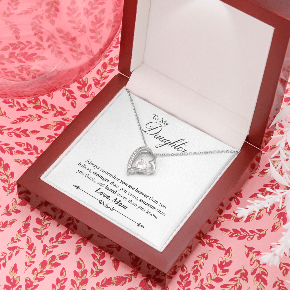 Daughter - You Are Loved More - Birthday, Mother's Day, Gift from Mom, Forever Love Necklace for Women, Females