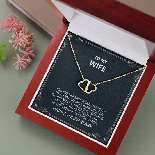 Wife - Everlasting Love Necklace, Christmas, Valentines day gift for Wife Anniversary gift, Romantic necklace from Husband