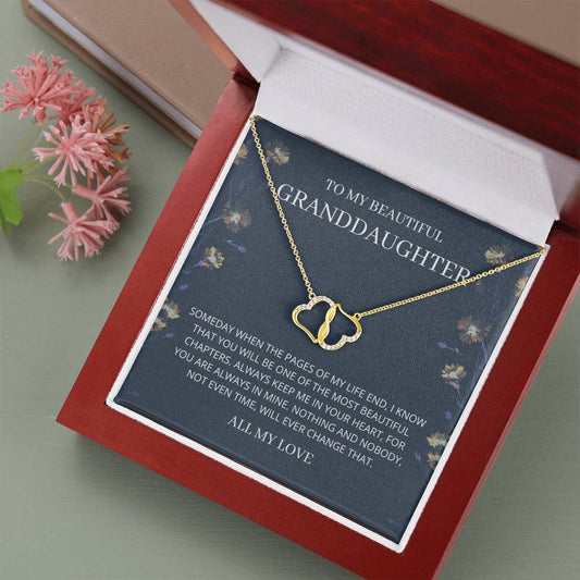 Granddaughter - Beautiful Chapters - Everlasting Love Necklace, Gift From Grandma, Granddaughter Gift, Necklace From Nana, Grandchild Birthday, Wedding Gift, Graduation Gift