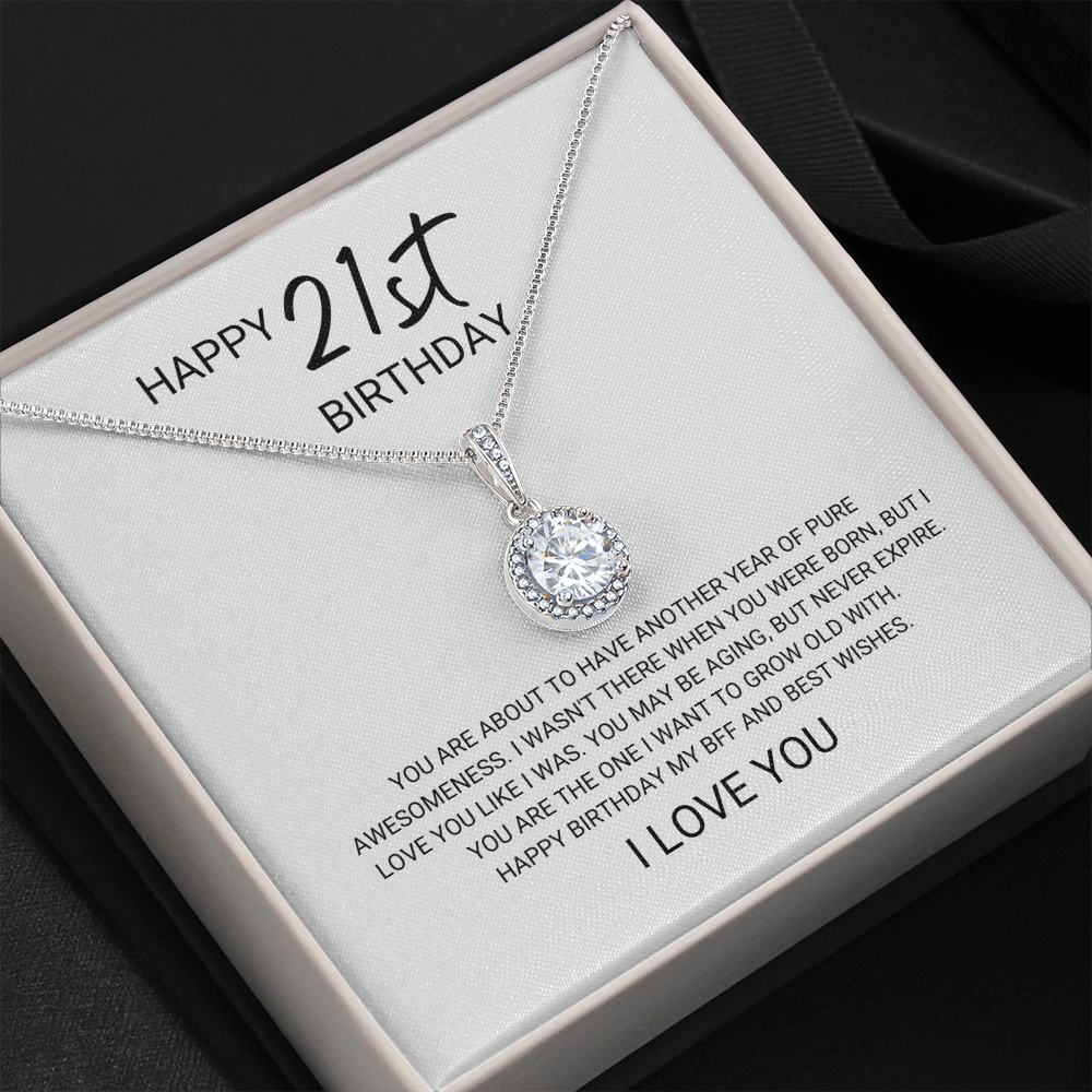 21st Birthday - You Are the One - BFF, Friendship, Eternal Hope Necklace Gift, for Women, Females