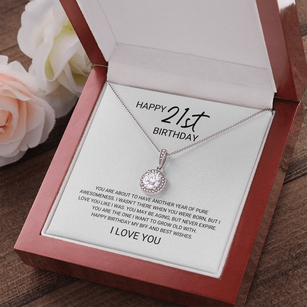 21st Birthday - You Are the One - BFF, Friendship, Eternal Hope Necklace Gift, for Women, Females
