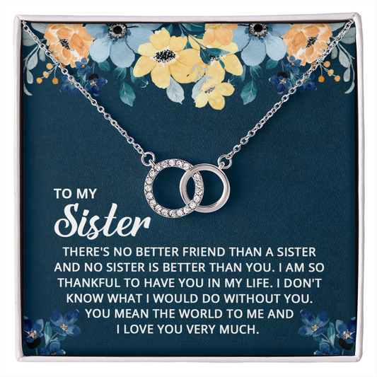 Sister - Thankful to Have You - Birthday, Friendship, Perfect Pair Necklace for Women, Female Gift
