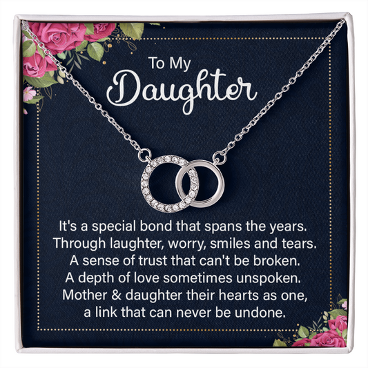 Daughter - Special Bond - Birthday, Mother's Day, Perfect Pair Necklace for Women, Female Gift