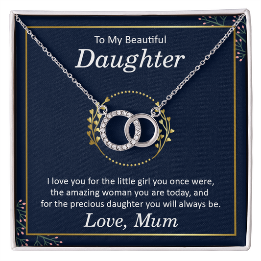 Daughter - You will Always Be - Birthday, Mother's Day, Perfect Pair Necklace for Women, Female Gift