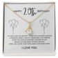 20th Birthday - Make Your Years Count - Alluring Beauty Necklace, for Women, Female Gift