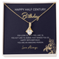 50th Birthday - Happy Half Century - Alluring Beauty Necklace, for Women, Female Gift