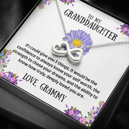 To My Granddaughter - I Could Give You - Infinity Heart Necklace