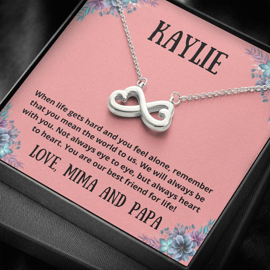 To Kaylie - Infinity Heart Necklace