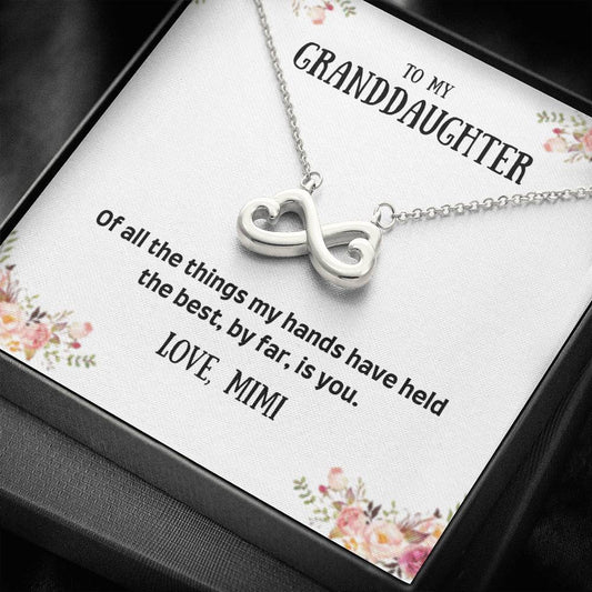To My Granddaughter - Of All The Things - Infinity Heart Necklace