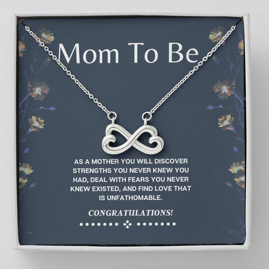 Mom to Be - You Will Discover - Infinity Heart Necklace - Expecting Mom Gift, Gift For New Mom, First Mothers Day, First Time Mom Gift, New Mom Gift, Baby Mother
