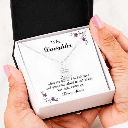 To My Daughter - Beside You - Anchor Necklace