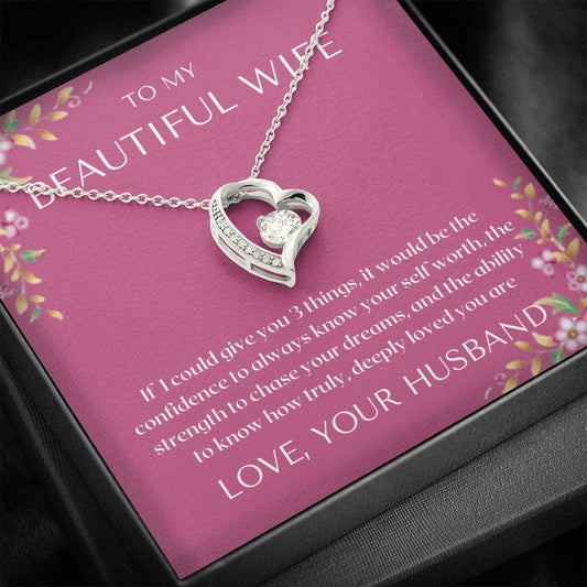 To My Wife - If I Could Give You - Forever Love Necklace