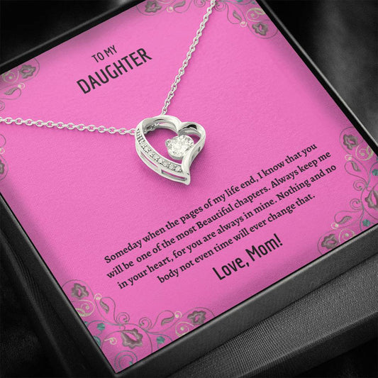 To My Daughter - The Most Beautiful Chapters - Forever Love Necklace