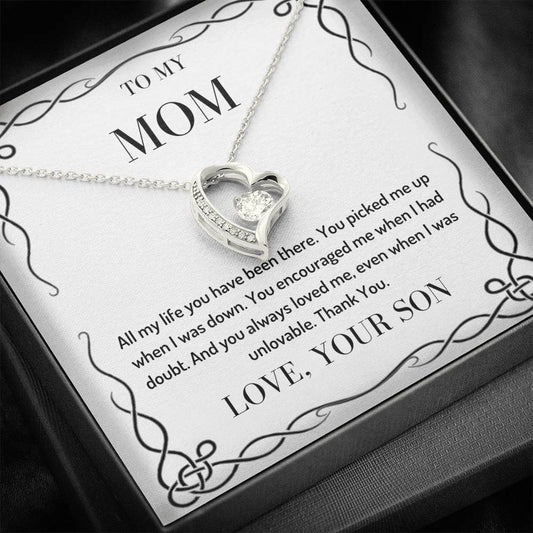 To My Mom - All My Life - Forever Love Necklace