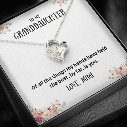 To My Granddaughter - Of All The Things - Forever Love Necklace