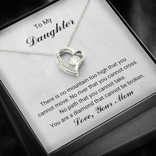 To My Daughter - You Are A Diamond - Forever Love Necklace
