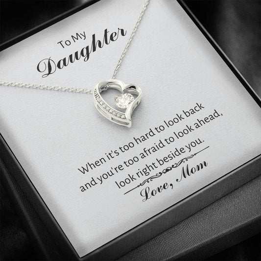 To My Daughter - Beside You - Forever Love Necklace
