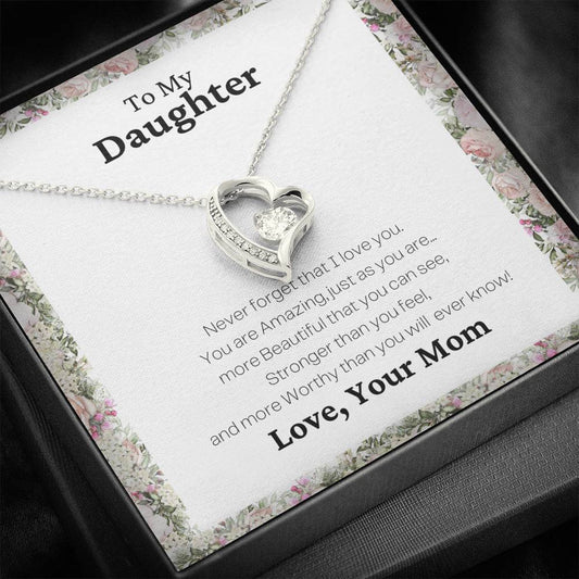To My Daughter - You Are Amazing - Forever Love Necklace