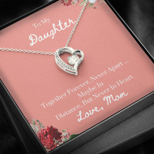 To My Daughter - Together Forever - Forever Love Necklace